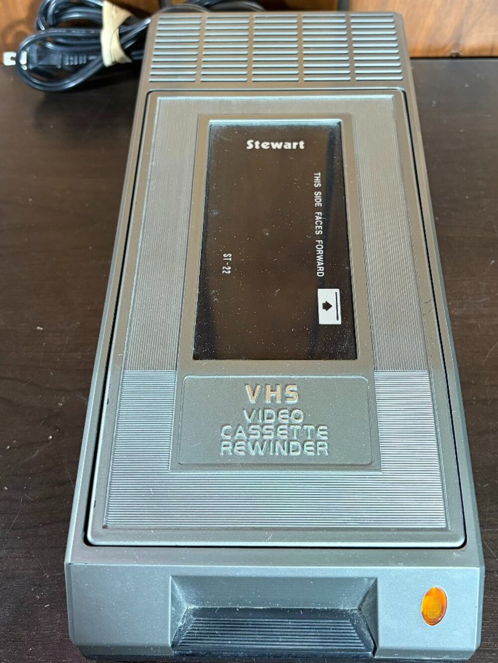 Vintage Stewart ST-22 VHS Rewinder Be Kind Rewind Tested Works - EUC